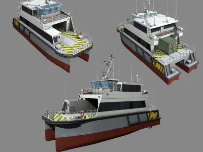 Offshore Supply Ship  purchase 3D model