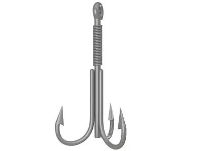 Fishing Hook 3D model purchase