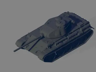 T 44 Tank 3D model
