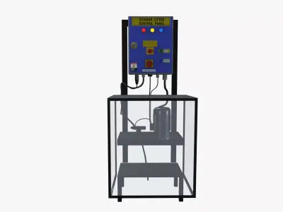 Scissor lifter control panel Low-poly 3D model