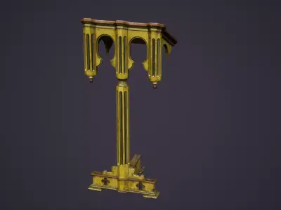 Christian Church Lectern Low-poly 3D model