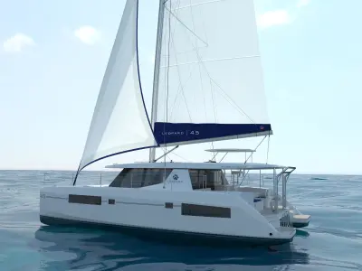 Leopard 45 catamaran 3D model