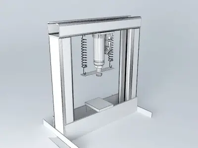 Manual hydraulic press 4 tons Free 3D model