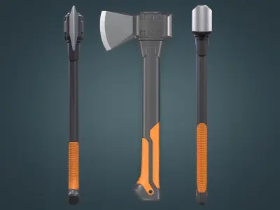 Clean Modern Axe Low-poly 3D model