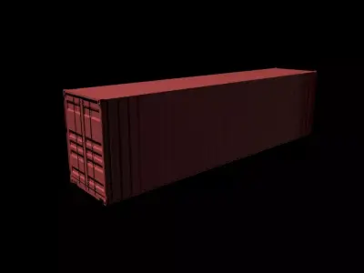 container  40 Feet  Free 3D model