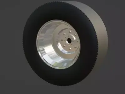 Heavy Truck Tire 3D Model  3D model
