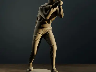 Paintball Player Jugador 3D print model