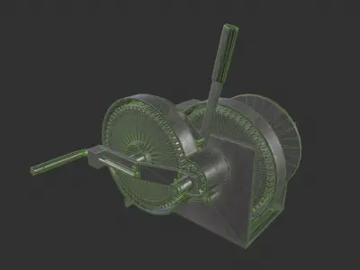 Crank Mechanism Low-poly 3D model purchase
