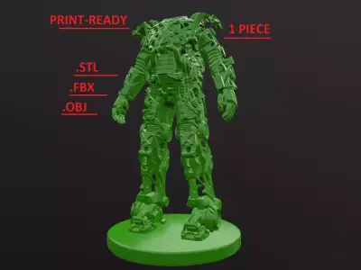 FALLOUT POWER ARMOR BASE SCULPTURE 3D model