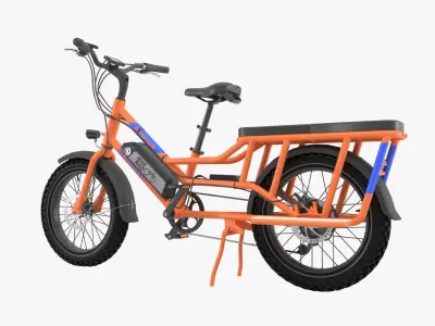 Radwagon electric bike with basket 3D model