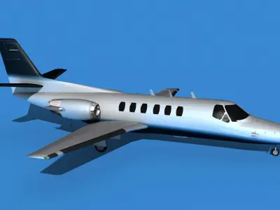 Cessna Citation 550 II Bravo V09 3D model