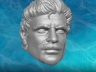 Magnum PI Fan Art Head 3D printable File 3D print model purchase