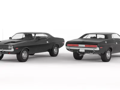 Dodge Challenger Toy Car 3D model