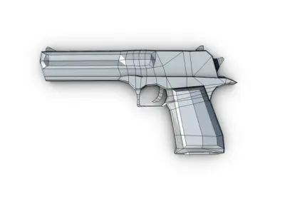 Magnum Gun 3D model purchase
