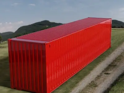 40FT ISO Shipping Container 3D model