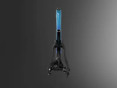 MTB full suspension frame Low-poly 3D model