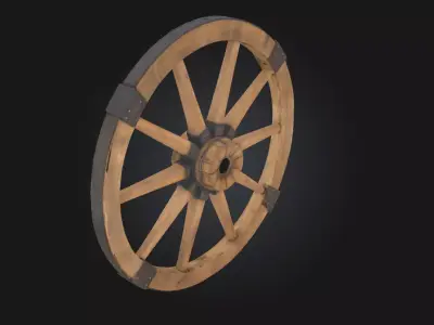 Timeless Wheel  A Symbol of Motion Through the Ages 3D model