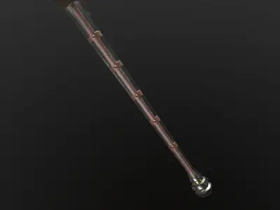 Greatsword fantasy Low-poly 3D model