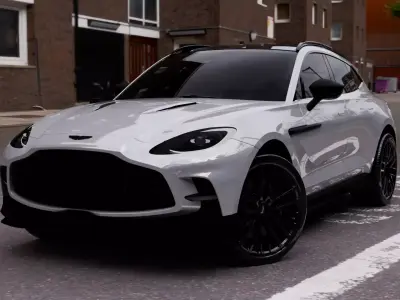 2025 Aston Martin dbx707 Interior Exterior Engine  3D Model Low-poly 3D model