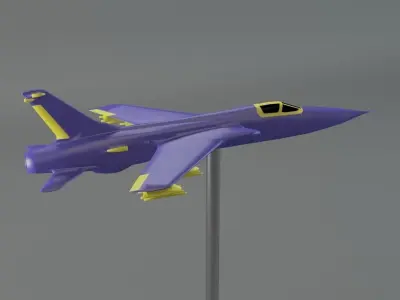F-105 Thunderchief 3D print model