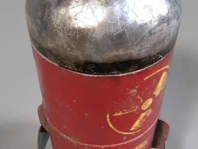 Nuclear BOMB Low-poly 3D model purchase