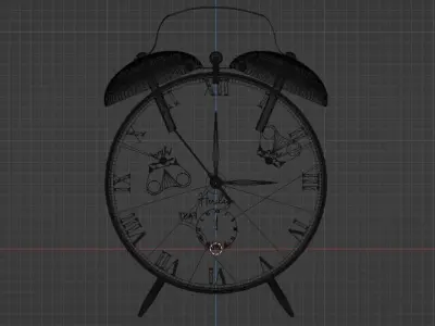 Vintage Alarm Clock - Heritage 3D model