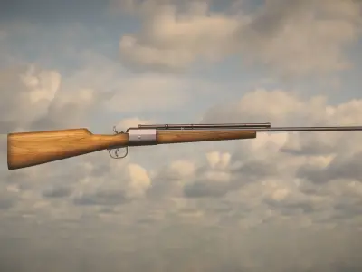 Western Rifle Low-poly 3D model purchase