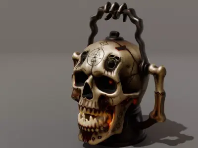 DVL3DStudio Necromancer Hand Lantern Low Poly  Game Ready Low-poly 3D model