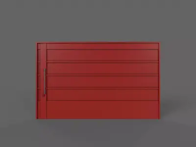 PBR Industrial Gate 2 Low-poly 3D model