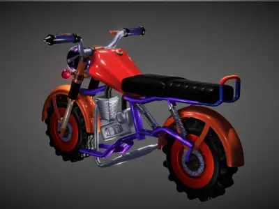 Motorcycle 3D Model 3D model buy