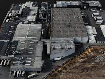 facility industrial warehouses area pt2 photogrammetry Low-poly 3D model