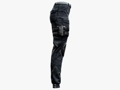 Military Tactical Pants Low-poly 3D model