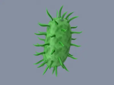 Virus Cell Stylized 3D model