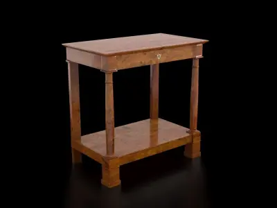 French Empire Table Mid 19th Century 3D model