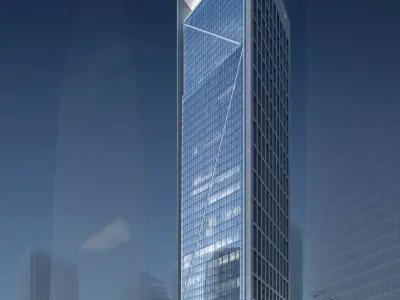 3Dmax fashion city commercial square building 421 3D model