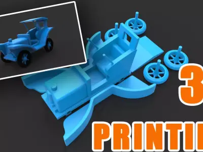 classic toy car 3D print model