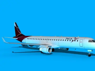 Embraer Emb-190 TACA 3D model