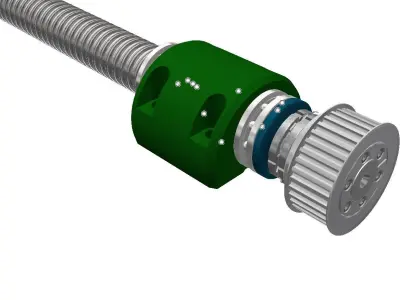 BALLSCREW 5010-4 AXIS Free 3D model