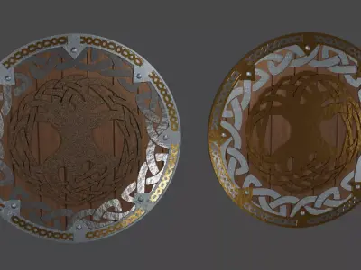 Viking Shield 3D model get