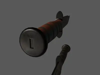 KA-BAR Low-poly 3D model