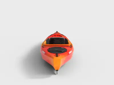 RECREATIONAL KAYAK Low-poly 3D model