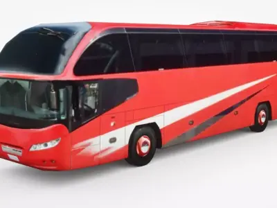 2019 Neoplan Cityliner Low-poly 3D model