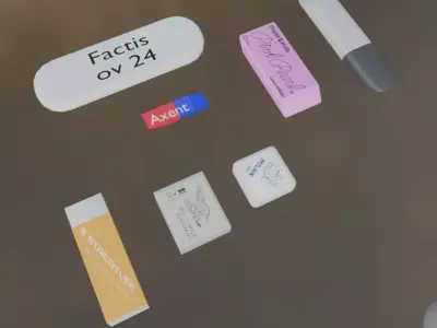 Eraser Low-poly 3D model