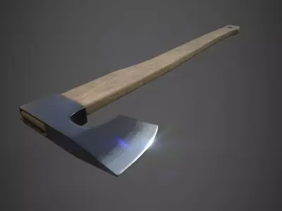 Axe Low-poly 3D Low-poly 3D model