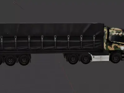 Low Poly European Cargo Truck 8x4 Low-poly 3D model by Elevate3DCreations from CGTrader
