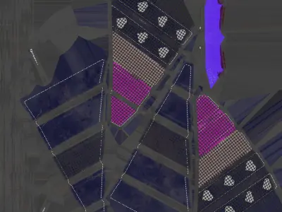 Wac Flight Umbrella Low-poly 3D model