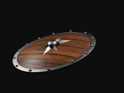 Knight Shield Free 3D Model Free low-poly 3D model
