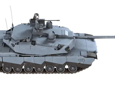 ABRAMS-X Tank Low-poly 3D model