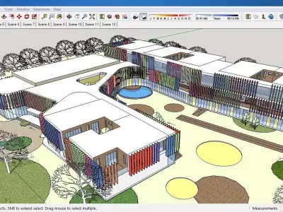Sketchup Kindergarten A2 3D model
