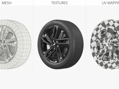 Hyundai Sonata Sport Wheel Rim 3D model purchase